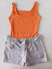 Completo pantaloncini e canotta donna 