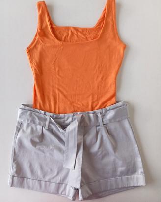 Completo pantaloncini e canotta donna 