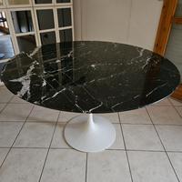 Tavolo rotondo in marmo Nero Marquina Ø120 – stile