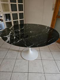 Tavolo rotondo in marmo Nero Marquina Ø120 – stile