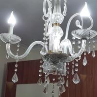 lampadario in vetro soffiato
