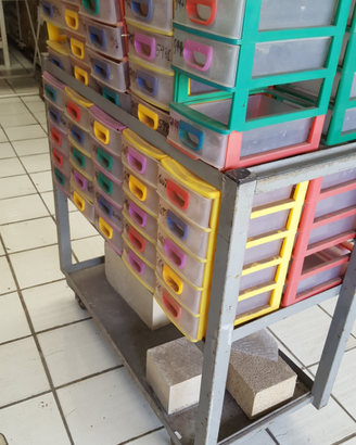 Carrello da officina con ruote
