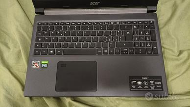 Acer Aspire 7 Notebook gaming Nero