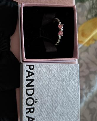 anello pandora con fiocco