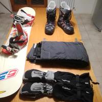 Snowboard Nidecker + scarponi Burton Moto 43