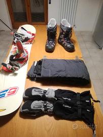 Snowboard Nidecker + scarponi Burton Moto 43