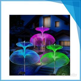 Set di 4 luci solari a pannello solare. NUOVE