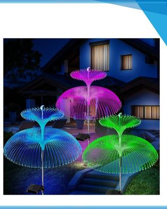 Set di 4 luci solari a pannello solare. NUOVE