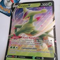 carta pokemon big size virizion v