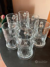 Sei boccali da birra vintage wuhrer