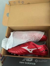 Scarpe da calcio Mizuno rosse tacchetti FG - Nuove