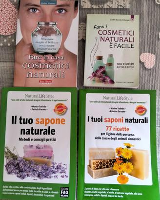 4 libri di cosmesi e saponi naturali