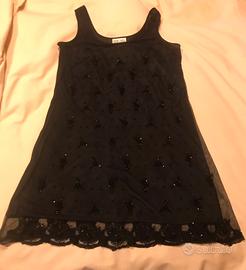 Abito vintage Ritmo di Perla pizzo e perline 46