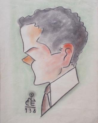 Coppia di caricature degli anni ’30 del Novecento