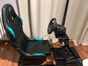 Postazione + volante logitech g29