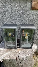 2 lampade da parete esterne