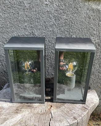 2 lampade da parete esterne