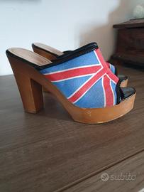 Zoccoli Y2K con bandiera inglese n.36