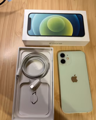 iPhone 12 mini 64Gb verde menta batteria nuova