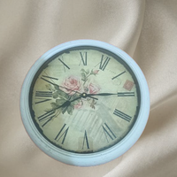 Orologio da parete stile vintage a fiori