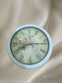 Orologio da parete stile vintage a fiori