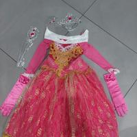 vestito carnevale principessa rosa