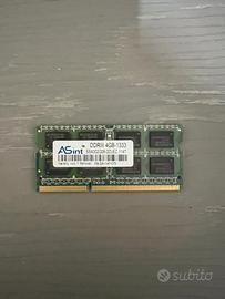 Modulo RAM ASint DDR3 4GB 1333 MHz