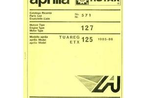 Catalogo ricambi motore Aprilia ETX Rotax 127