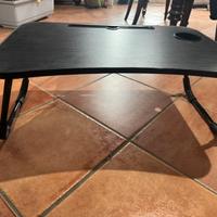Tavolino pieghevole da letto con porta tablet