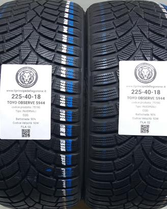 2 GOMME 225 40 18 TOYO A75190