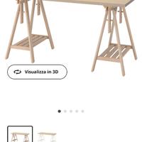 Tavolo Ikea - scrivania betulla