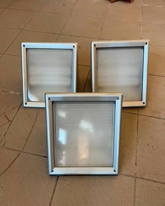 Tre applique Goccia Triangolo Da Esterno