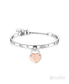 Bracciale placcato con cuore