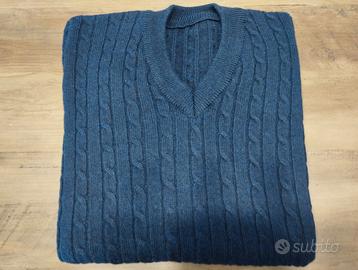 Maglione a costine pura lana vergine