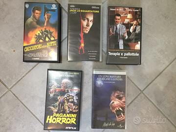 5 film in VHS originali da collezione