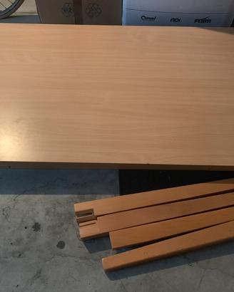 Tavolo allungabile con 4 sedie Lungo 140x80