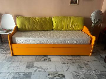 Struttura letto singolo secondo letto estraibile