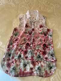 Camicetta a fiori 100% cotone Giorgia & Johns