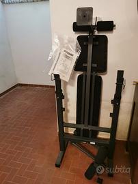 panca fassi sport con set di pesi