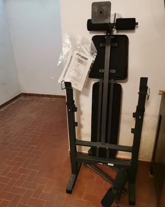 panca fassi sport con set di pesi