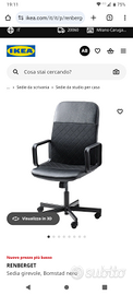 Sedia da ufficio ikea