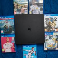  PS4( 1 controller) +7 giochi