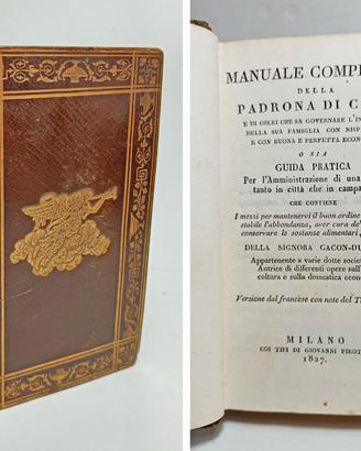 MANUALE COMPLETO DELLA PADRONA DI CASA 1827