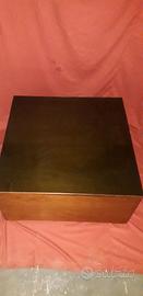 cubo legno con cristallo