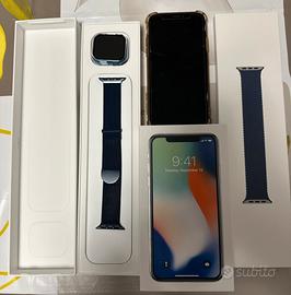 Iphone x 256 GB e Apple Iwatch 7 41 mm GPS