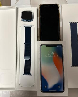 Iphone x 256 GB e Apple Iwatch 7 41 mm GPS