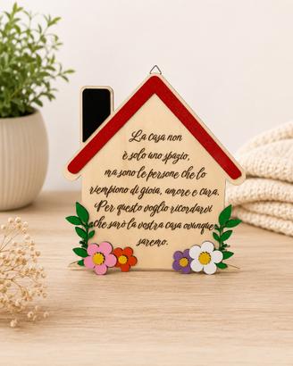Targhetta Casa  personalizzata da parete in legno