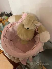 CESTO PORTAOGGETTI NEONATO NANAN BOMBO ROSA - VIMI