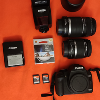 Canon EOS 500d e obiettivi 18-55 e tele 55-250