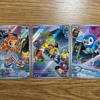 Trio starter Turtwig, Chimchar, Piplup